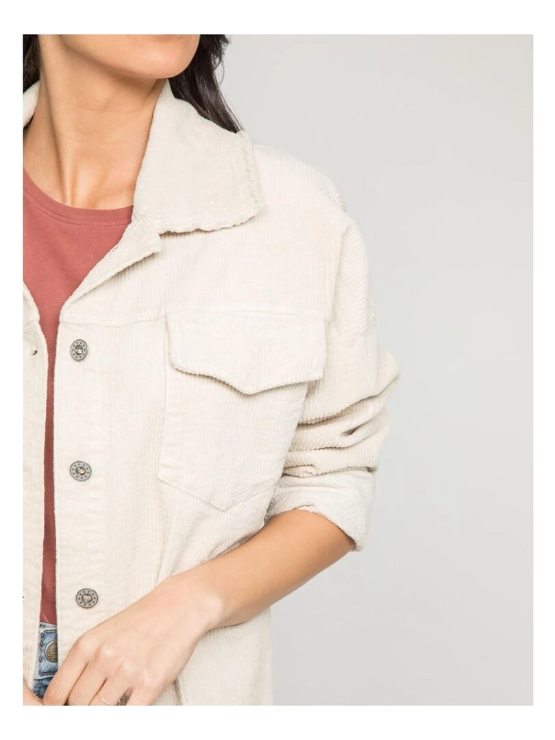 Surchemise velours UPLAY   Beige
