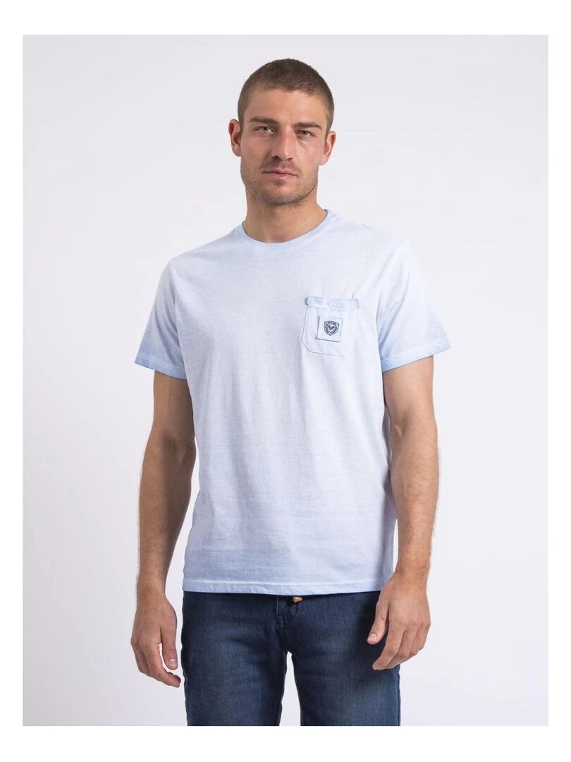 T shirt col rond NIRAVELO Bleu ciel