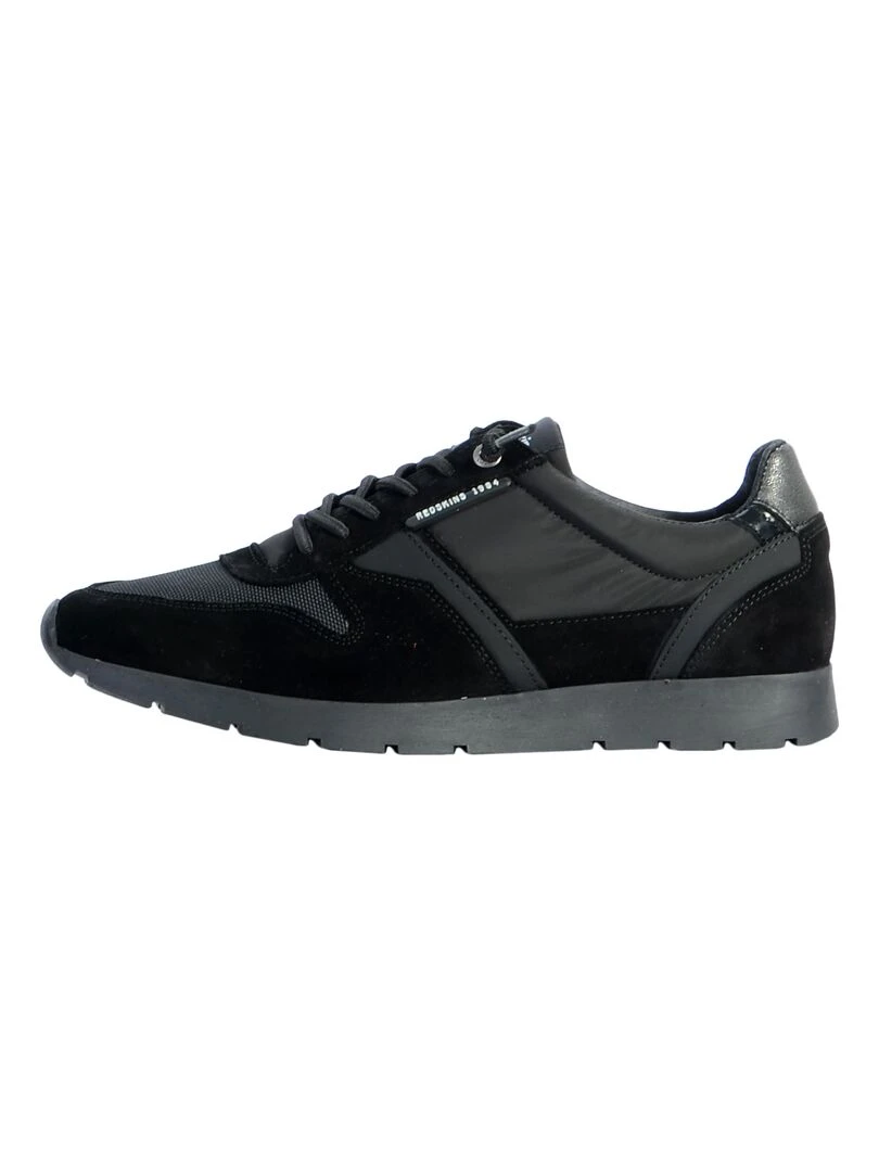 Basket Cuir Redskins Smith Noir