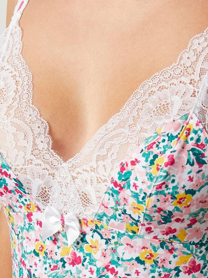 Nuisette FLORILEGE   Brigitte Bardot Lingerie   Blanc