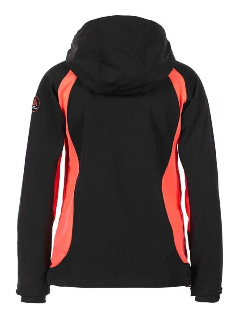 Blouson softshell femme AVYBA PEAK MOUNTAIN Noir Orange