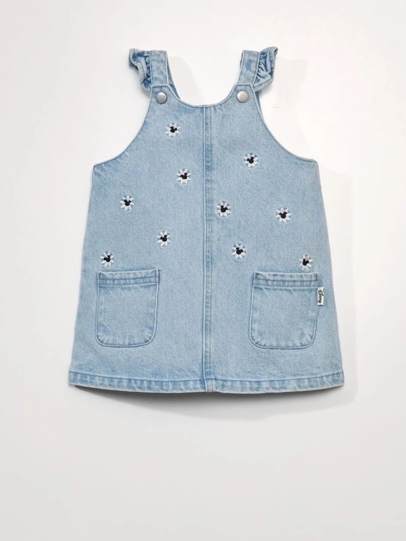 Robe salopette en denim 'Mickey' Bleu