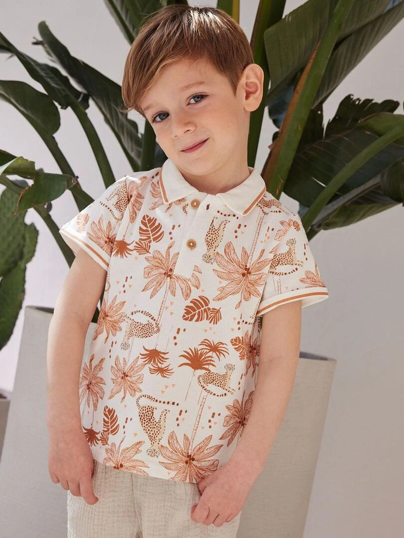 Polo enfant Oasis   Ecru