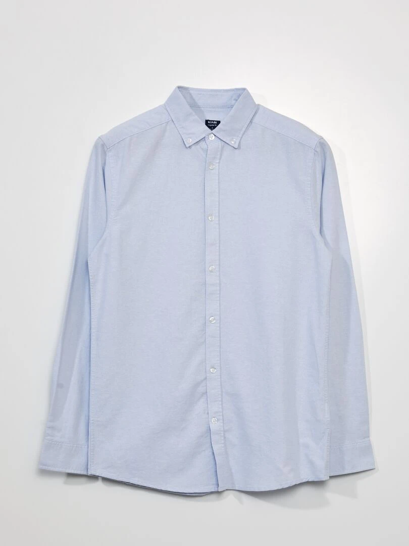 Chemise en coton oxford Bleu