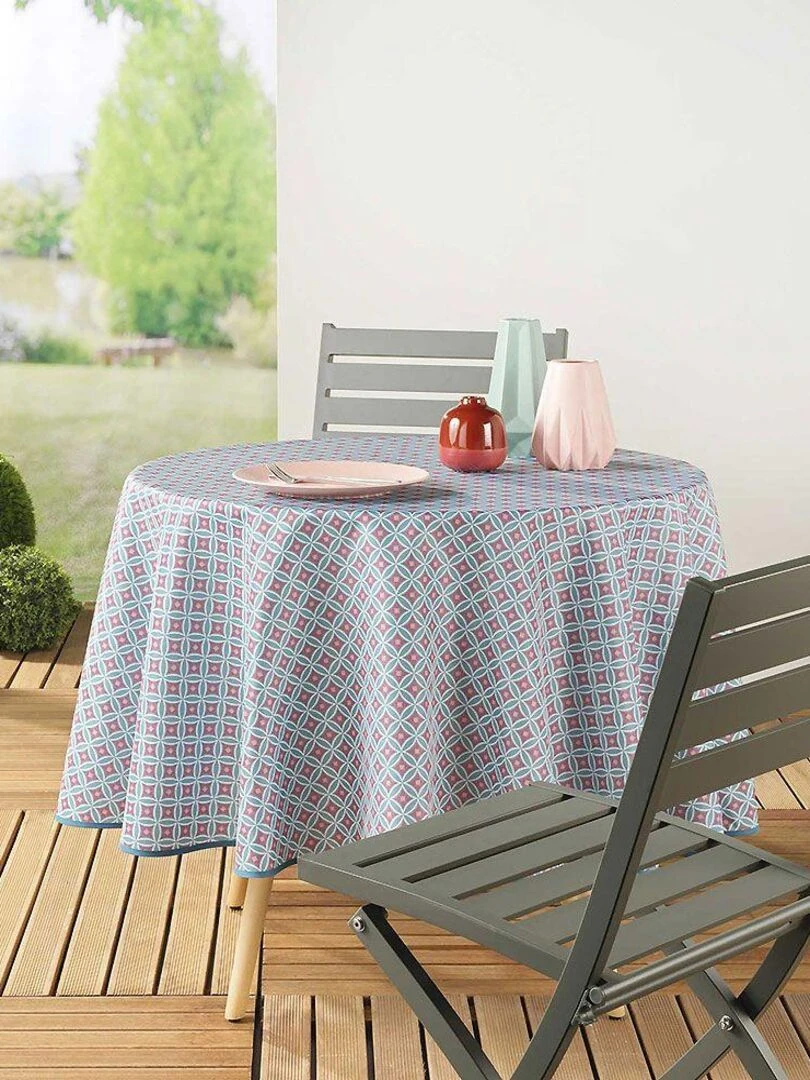 Nappe ronde Havana Vert jade