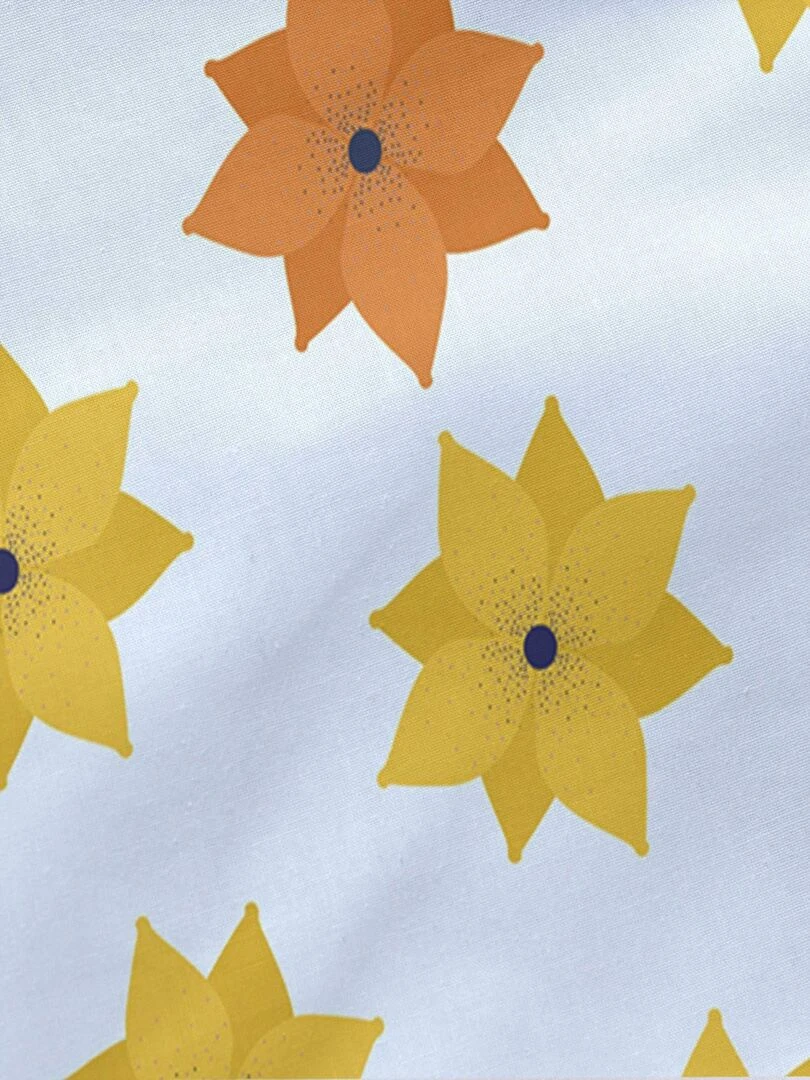 Drap housse Long braid "Happyfriday"   Blanc