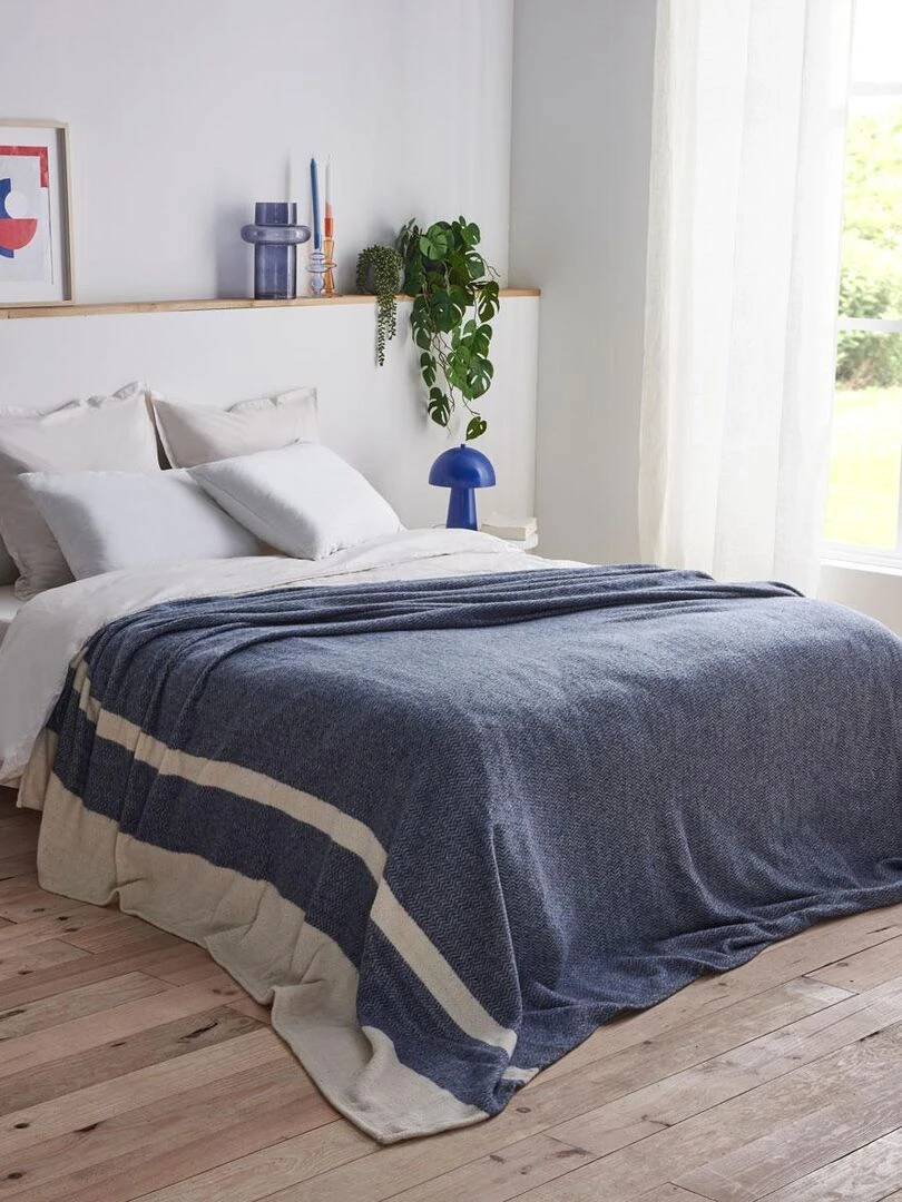DODO Couverture Lima Bleu prusse Bleu foncé