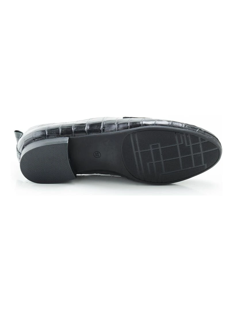Mocassins aspect croco    Damart   Noir
