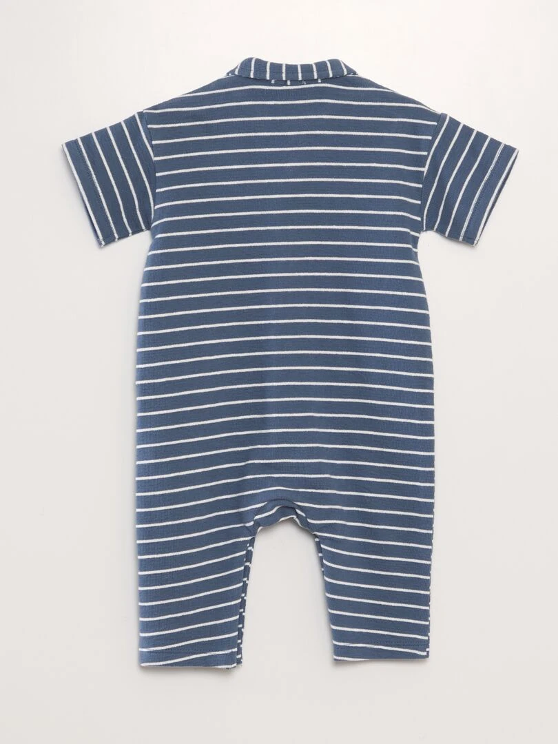 Combinaison longue en french Terry   Bleu