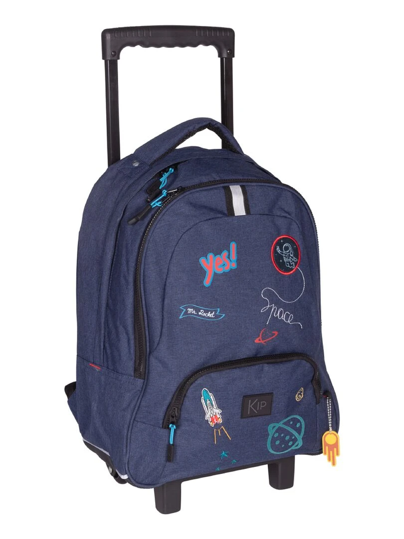 SAC A DOS A ROULETTES KIP MR ROCKET Bleu