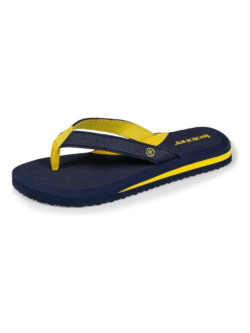 Chaussures Tongs Enfant confort Marine/Jaune Bleu marine