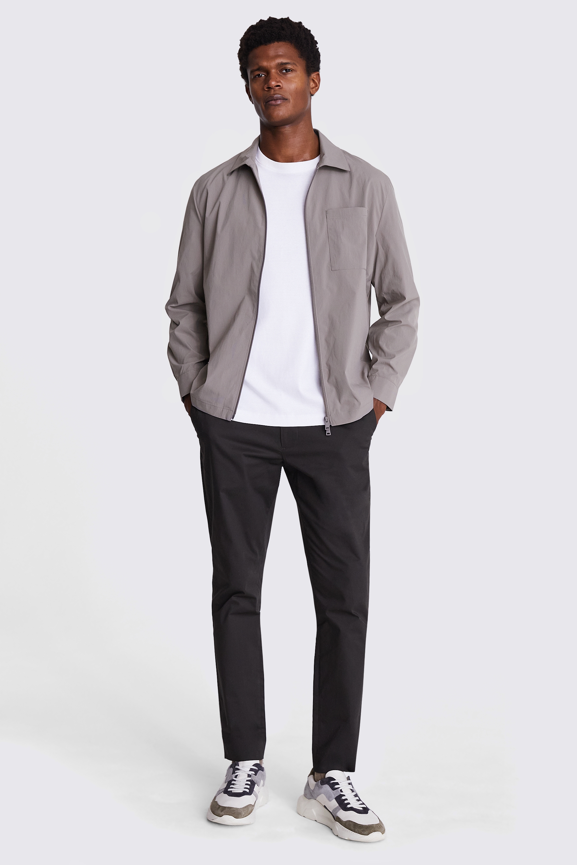 Navy Denim Three Pocket Shacket   Buy Online at Moss