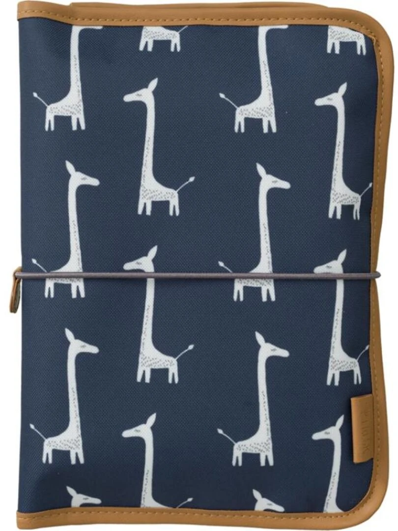 Pochette de change Girafe Bleu