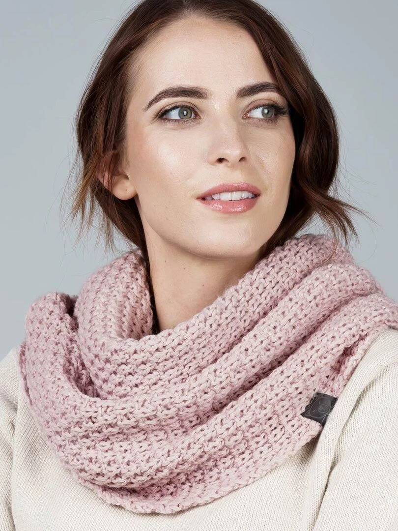 Snood Elixa Fabriqué en Europe Rose