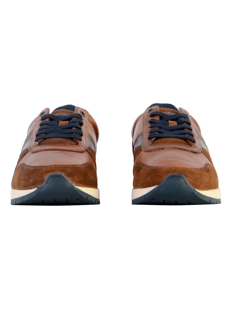 Basket Cuir Redskins Nixit   Marron