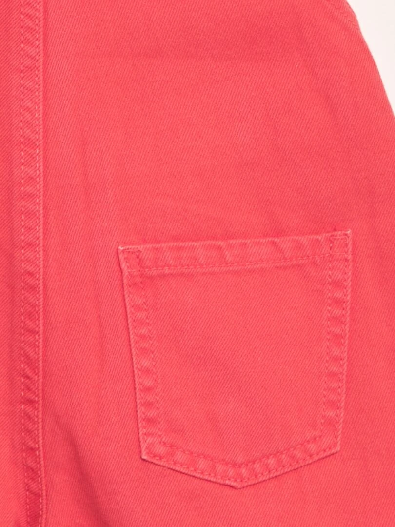 Salopette en jean   Rose