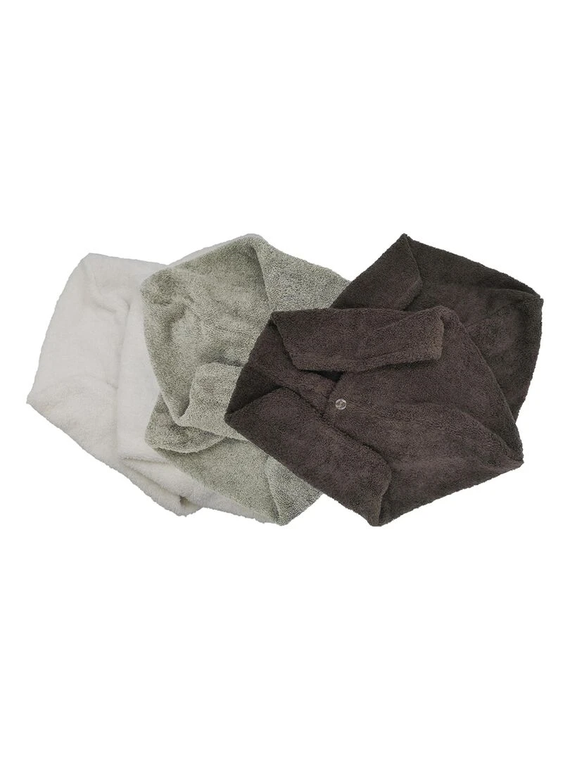 Serviette Sèche Cheveux Marron Marron