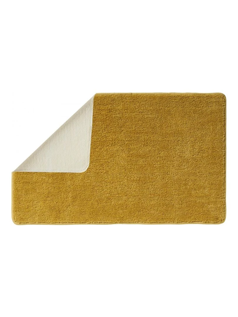 Guy Levasseur Lot de 2 tapis de bain polyester 60x120cm + 50x80cm miel Jaune