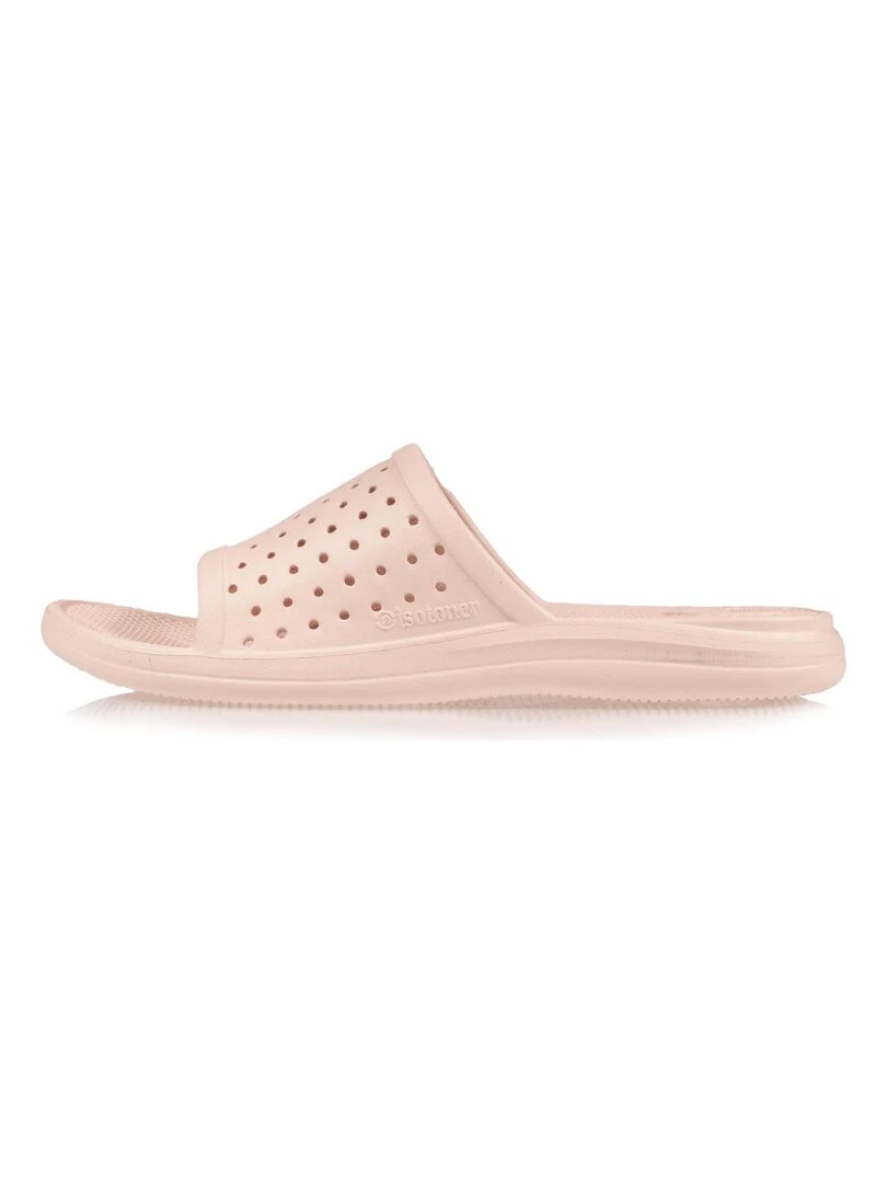 Mules claquettes Femme ajourées Nude   Beige