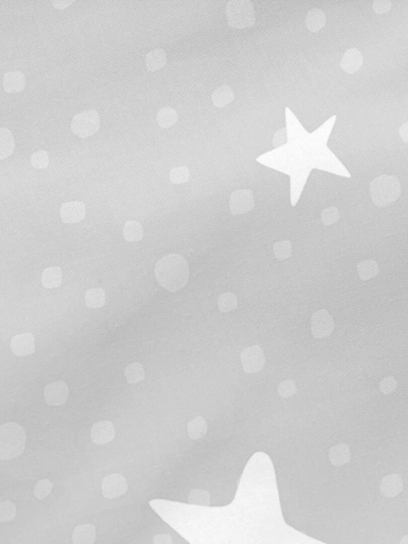 Taie d'oreiller Little star "Happyfriday" Gris