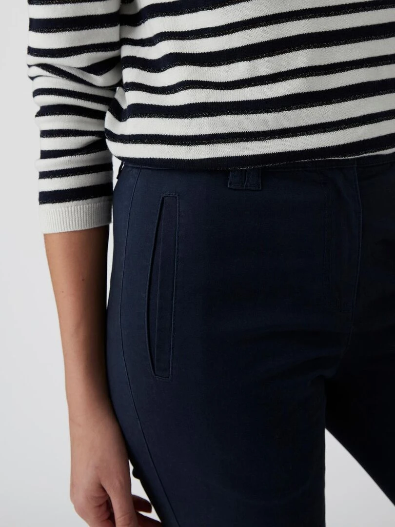 Pantalon chino Damart Bleu marine