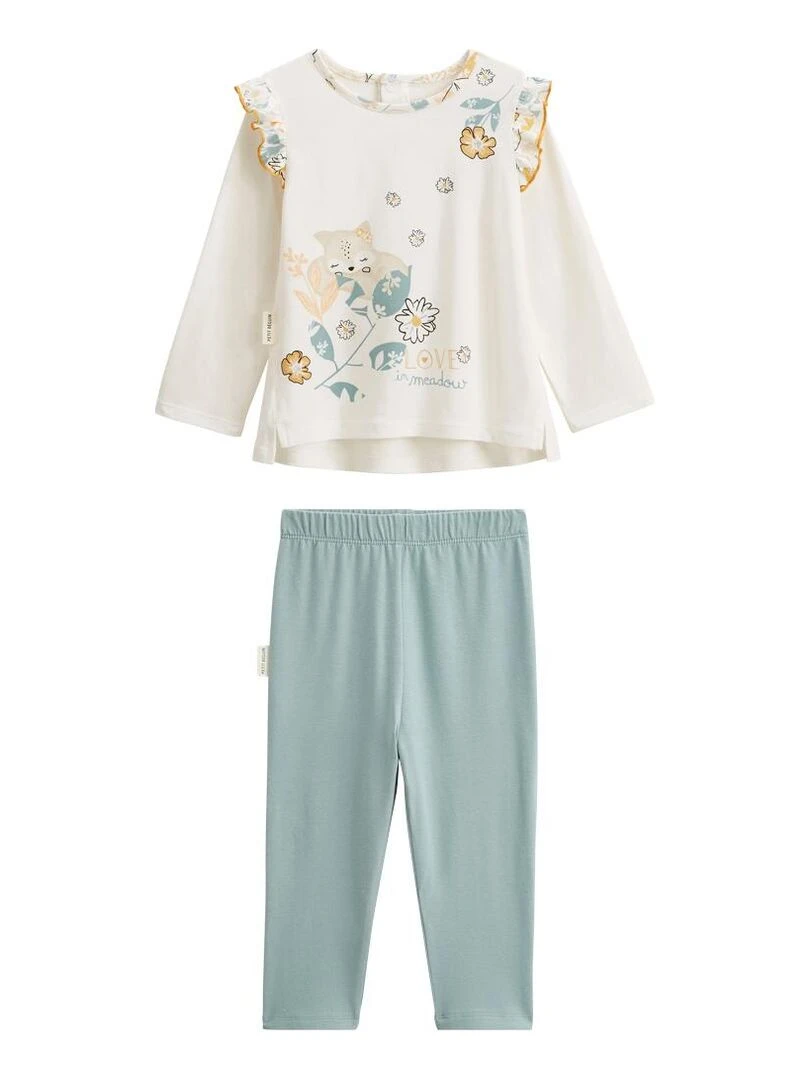 Pyjama bébé 2 pièces Capucine Vert