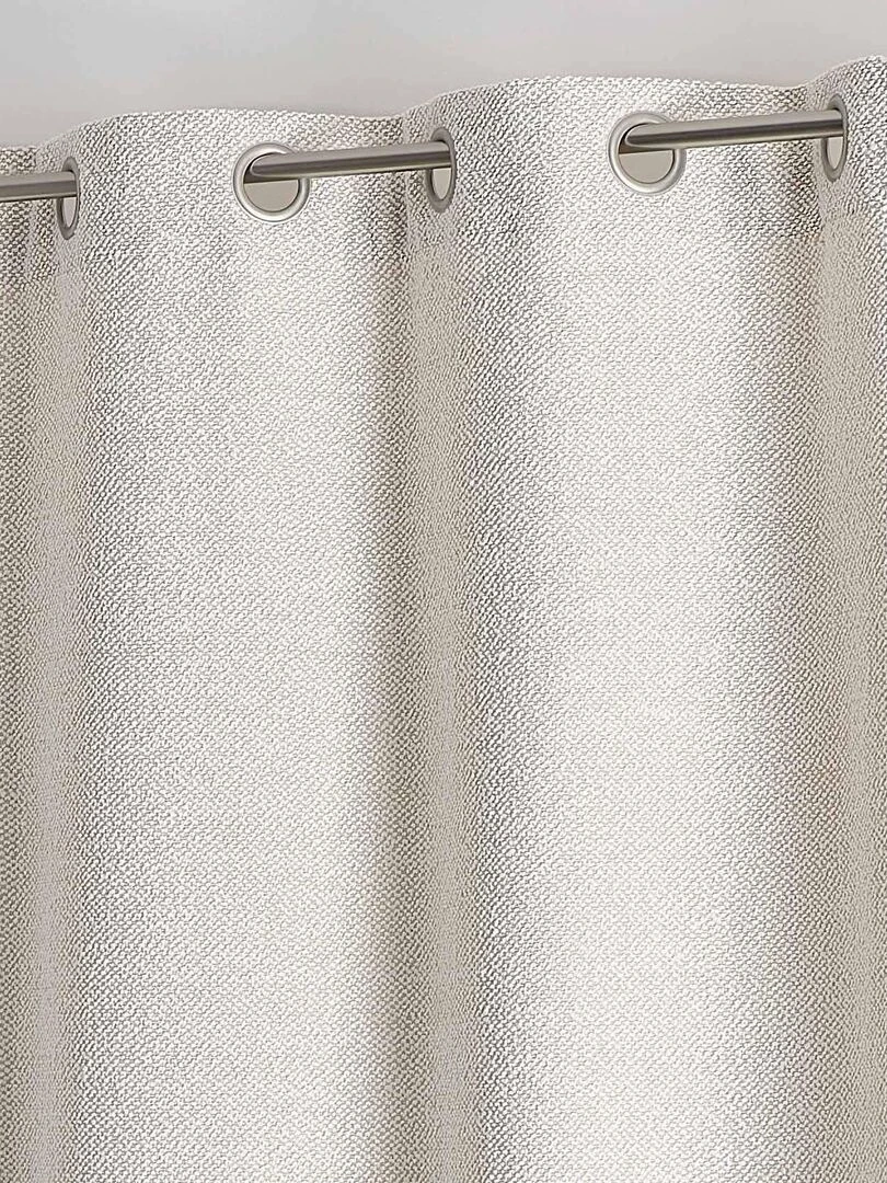 Rideau tamisant à bouclette   Ecru