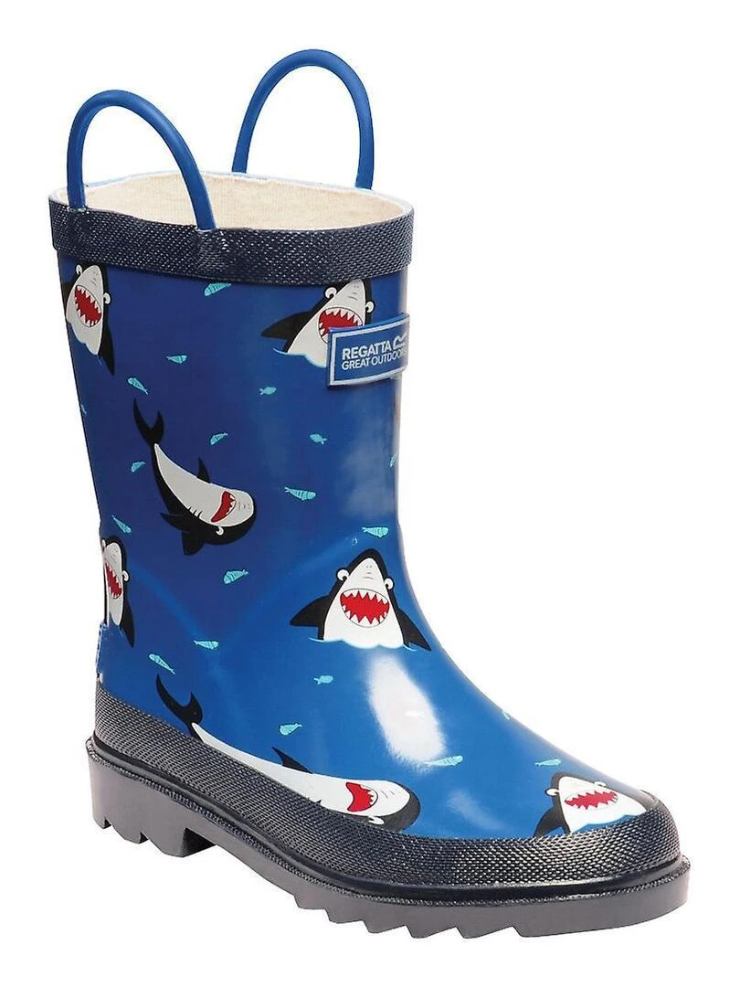 Regatta Bottes de pluie MINNOW Bleu Blanc