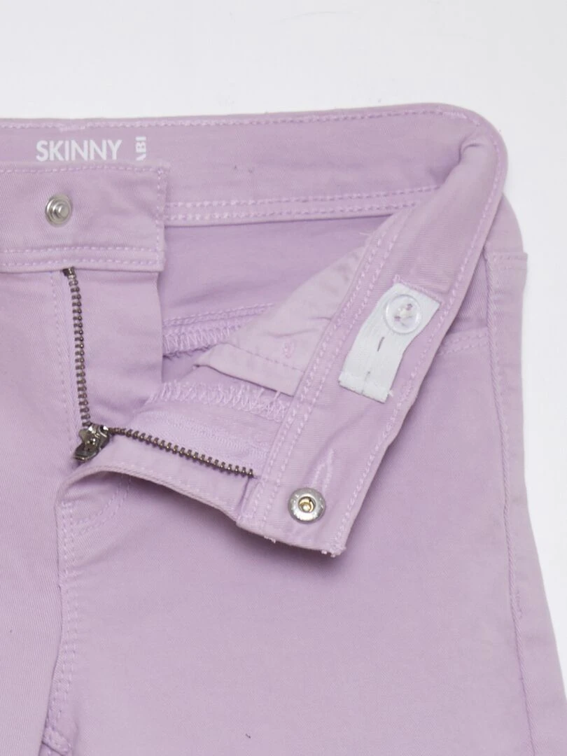 Pantacourt skinny à taille haute   VIOLET