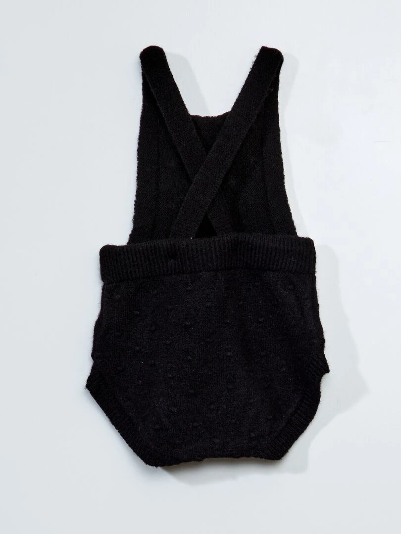 Combinaison en maille tricot noir