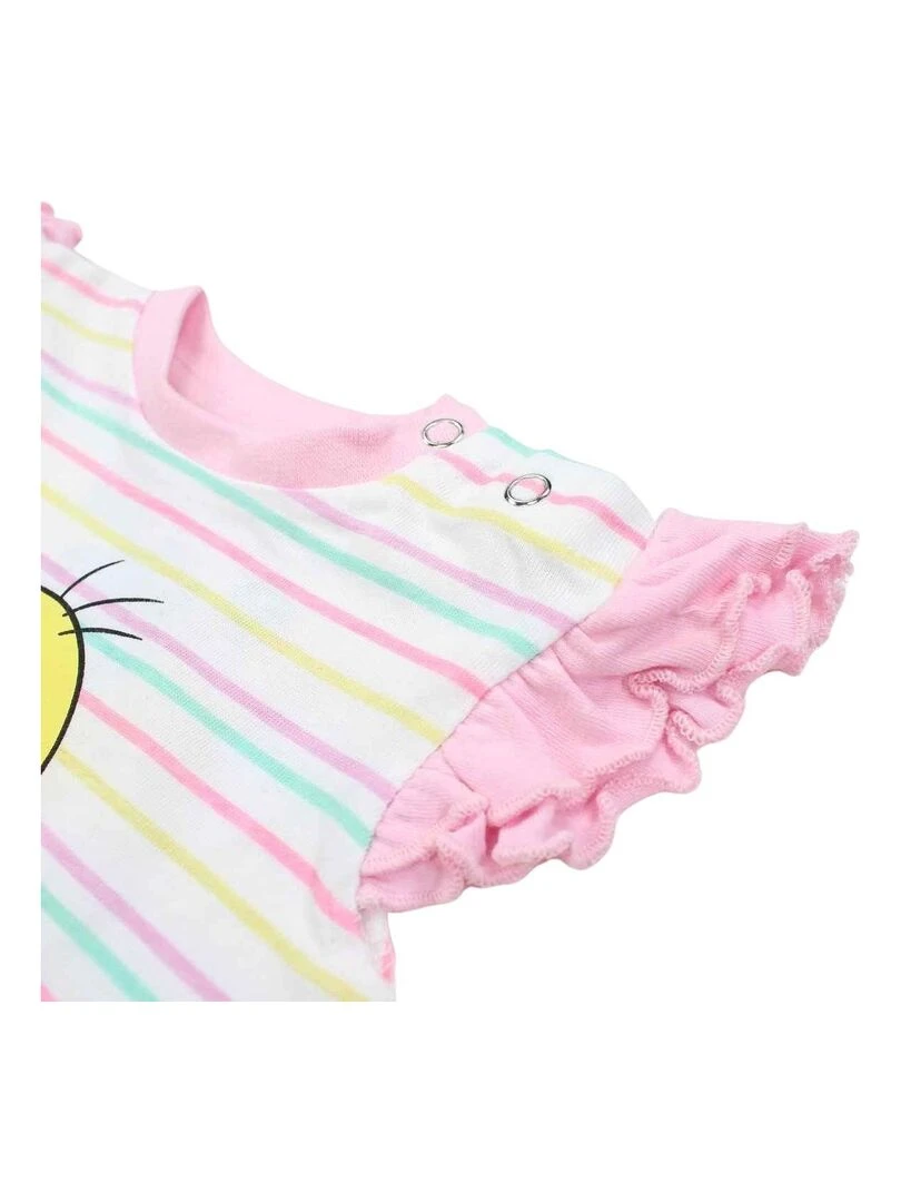 Looney Tunes   Ensemble ​​T shirt legging bébé fille Imprimé Titi   Rose