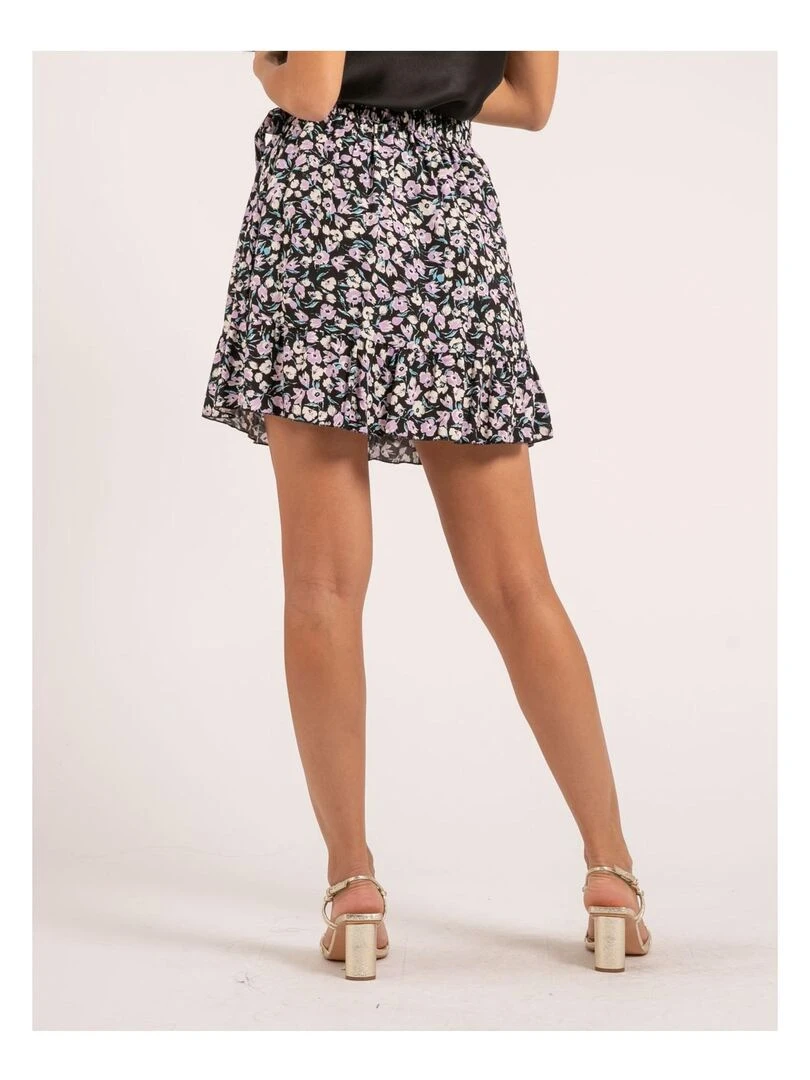 Jupe courte motifs XULIS Noir