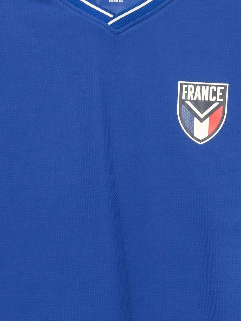 T shirt à manches courtes en mesh Bleu