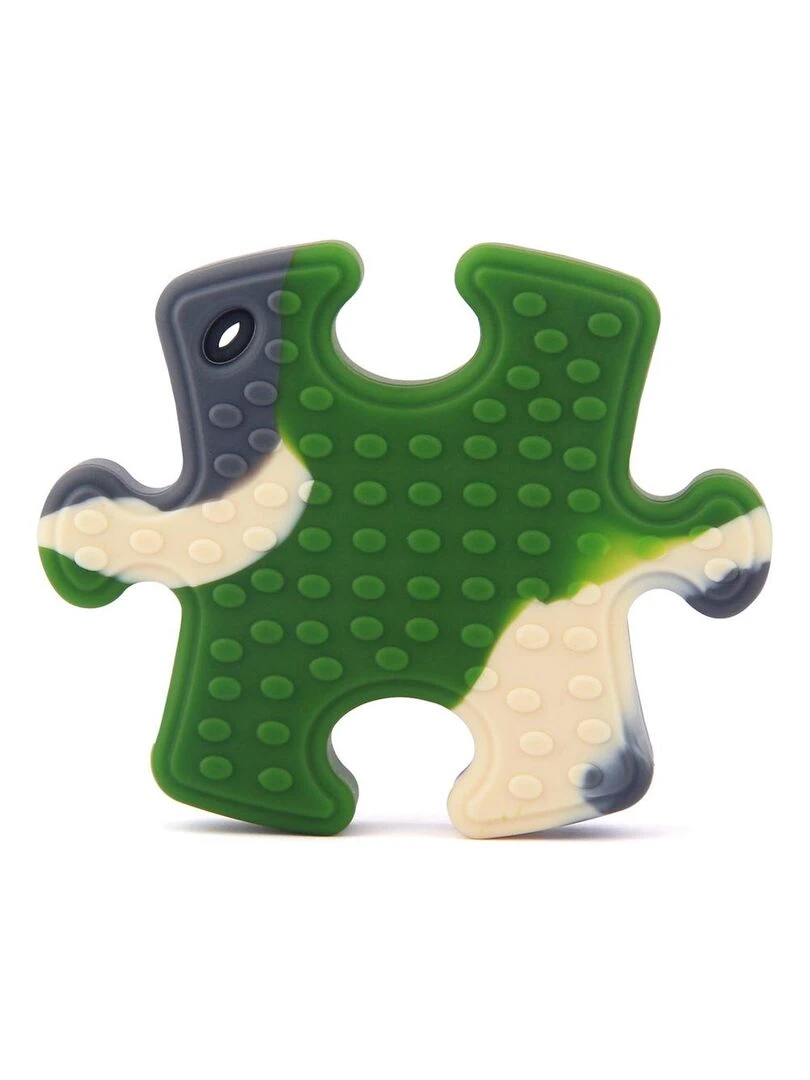 Jouet de Dentition Educatif Puzzle Vert foncé