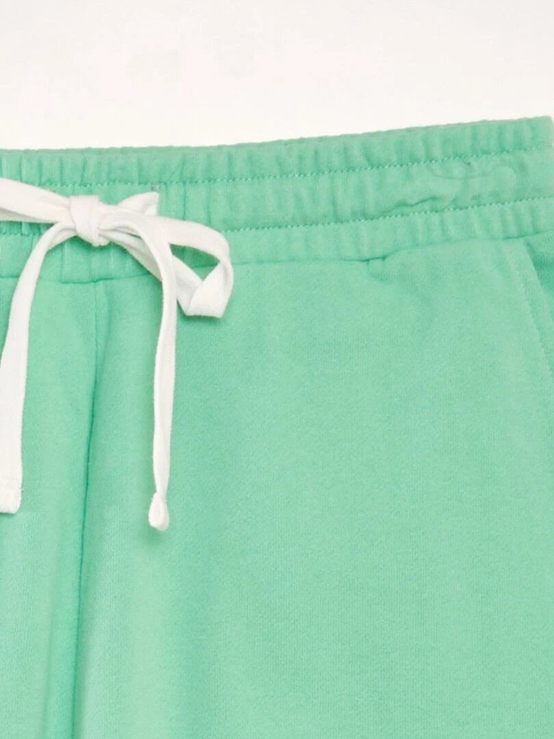 Bermuda en molleton fin   Vert