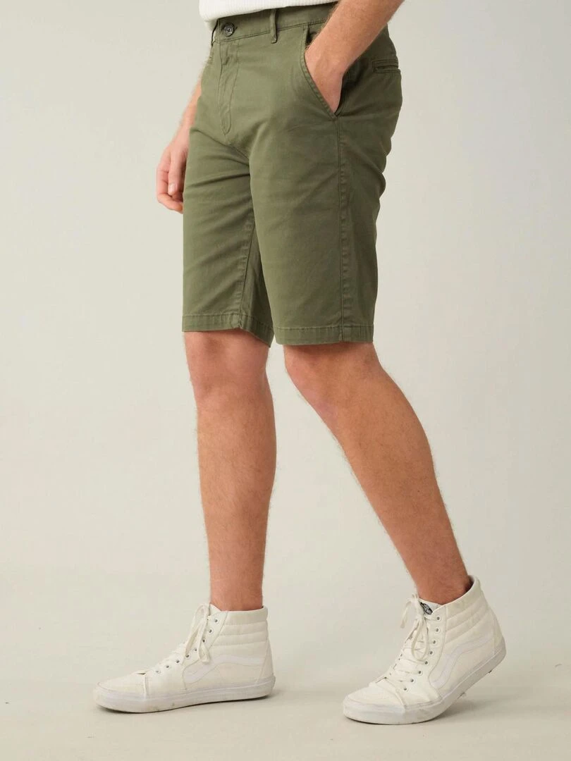 Bermuda pour homme avec poche à l'italienne 'Deeluxe'   Vert foncé