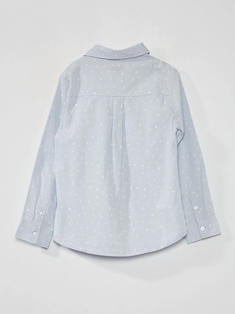 Chemise en popeline Bleu ciel