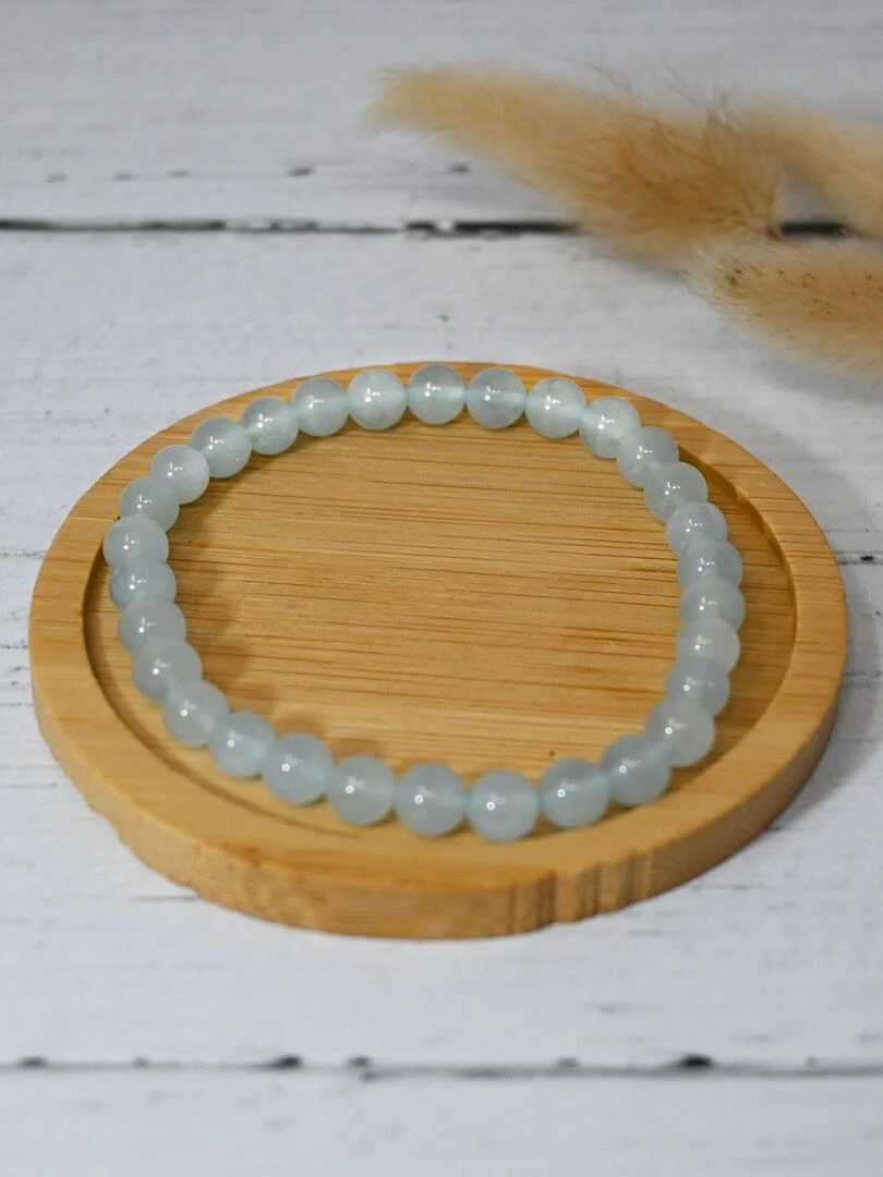 Bracelet Adulte   Aigue Marine Béryl   Bleu clair
