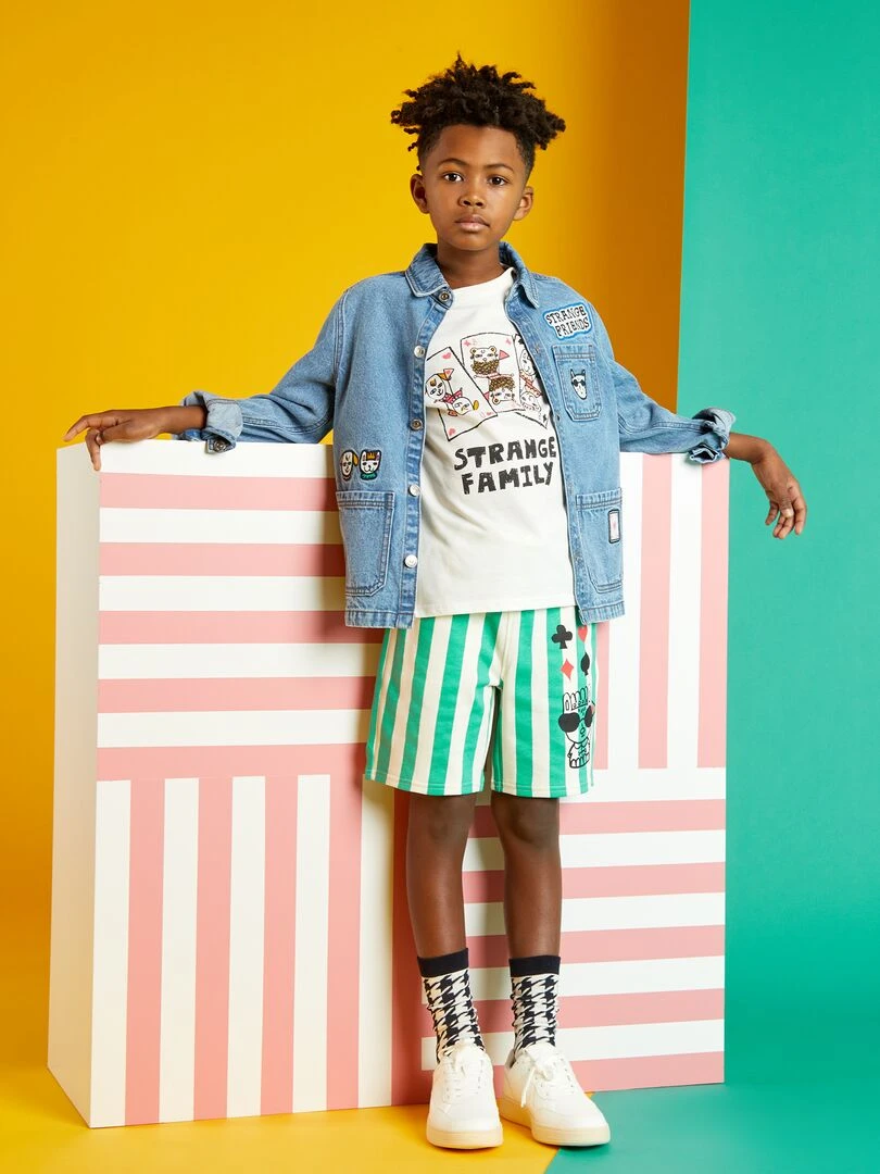 Veste en jean X Little Bad Wolf Bleu