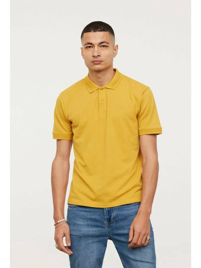 Lee Cooper Polo manches courtes coton regular BAKO Jaune citron