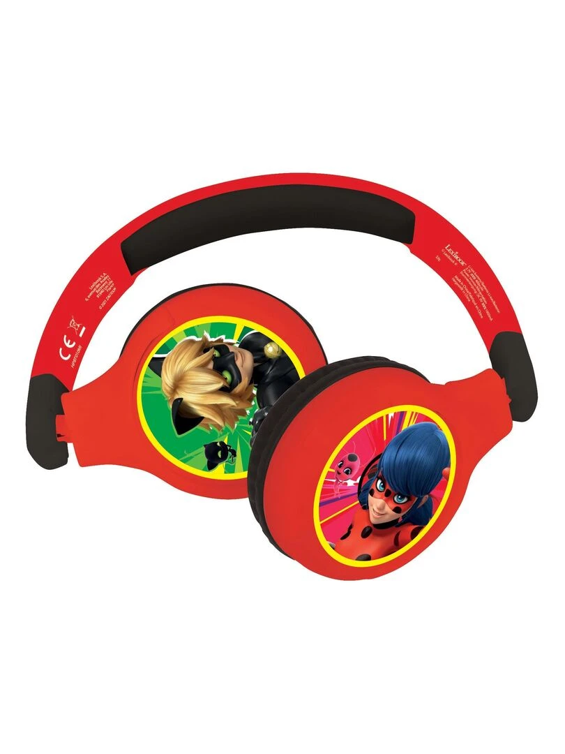 Casque 2 En 1 Bluetooth® Et Filaire Limitation De Son Design Miraculous   N/A