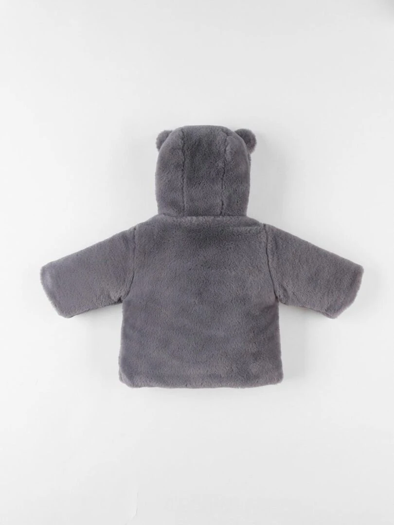 Veste à capuche en Groloudoux® anthracite Noukie's Gris