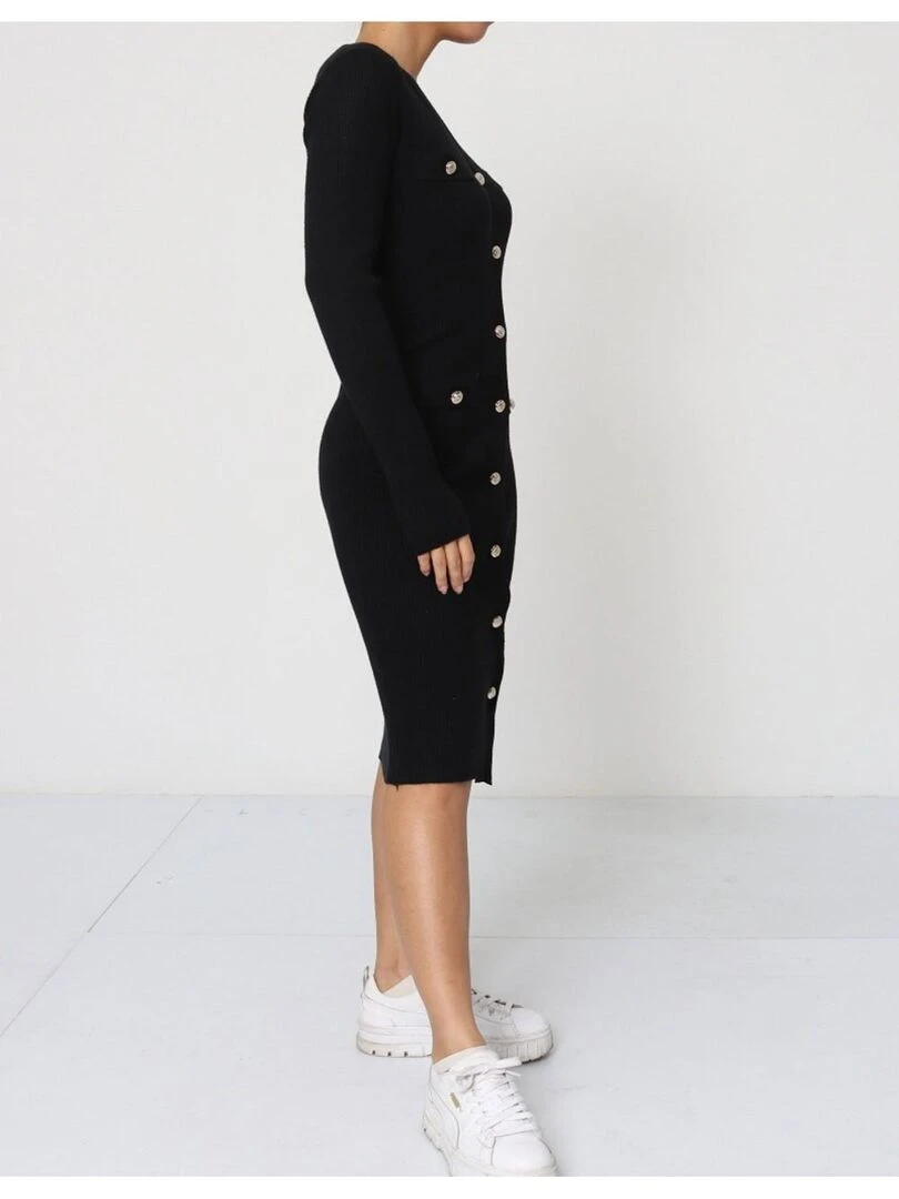 Robe pull Kebello   Noir Noir
