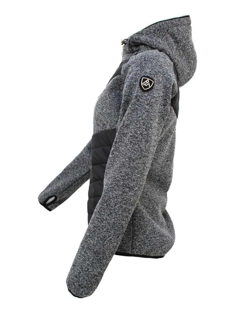 Blouson polaire femme ALBERT   Noir Argenté