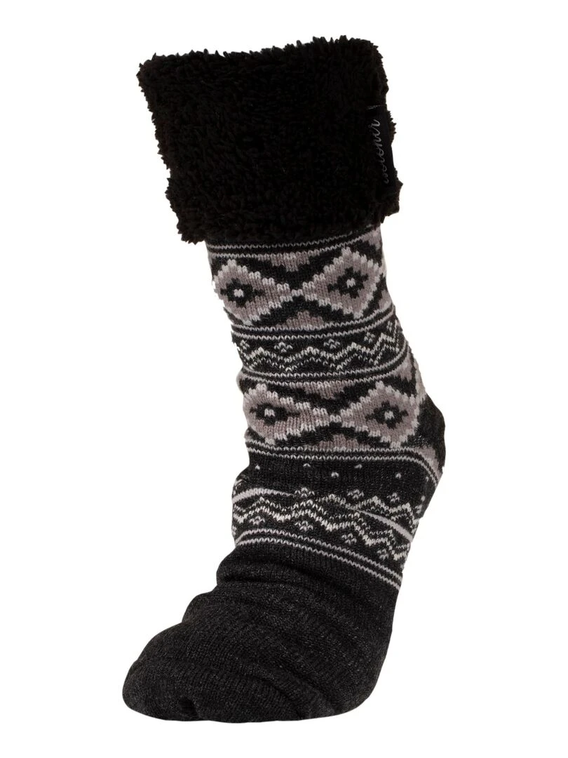 Chaussettes fourrées Homme Jacquard Multicolore