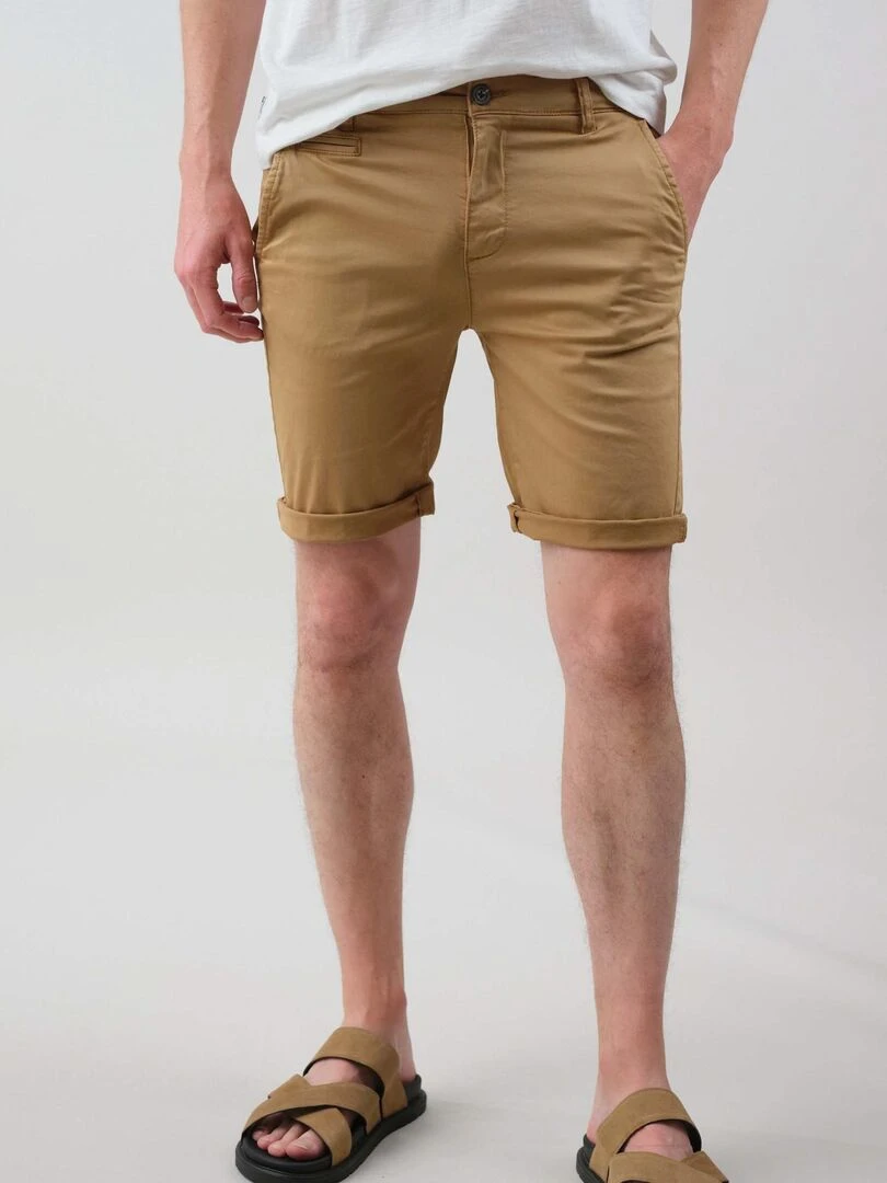 Bermuda pour homme avec poche à l'italienne 'Deeluxe' Marron cappuccino