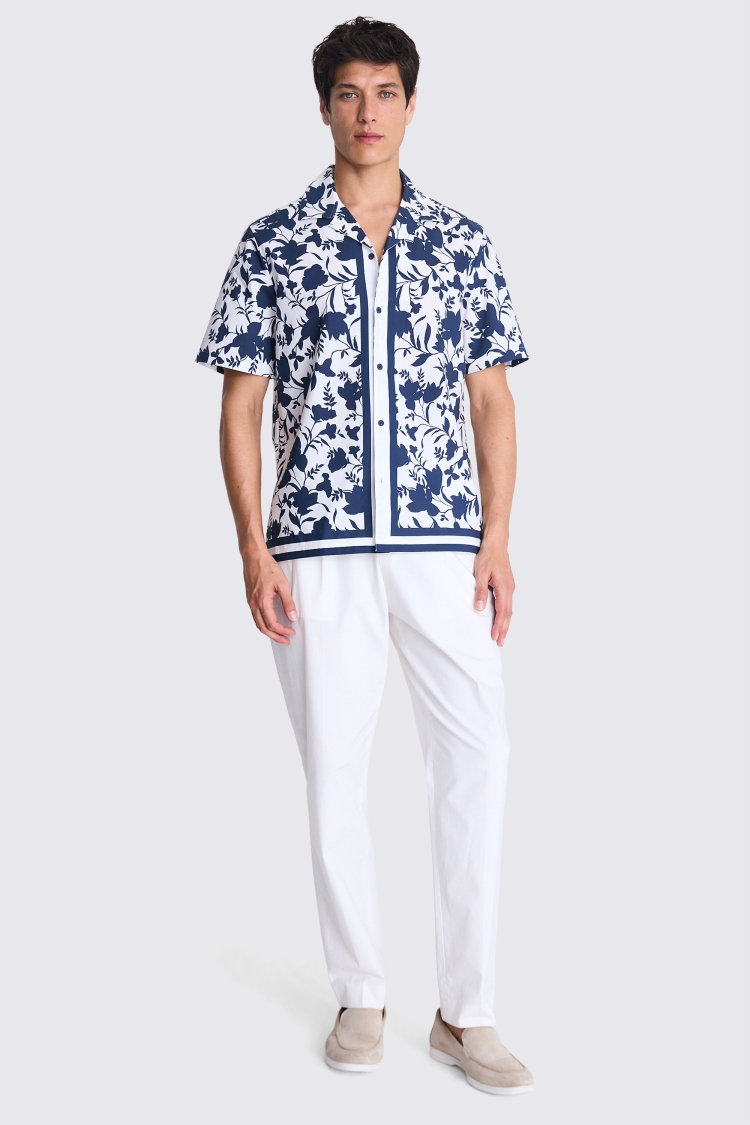 Navy Striped Seersucker Shirt   Buy Online at Moss