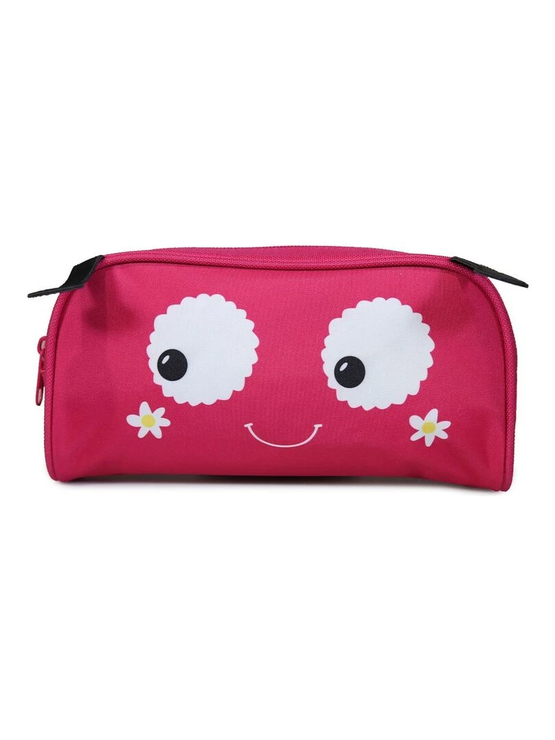 BAGTROTTER Trousse scolaire rectangulaire 3D Coccinelle Kids Rose Rose