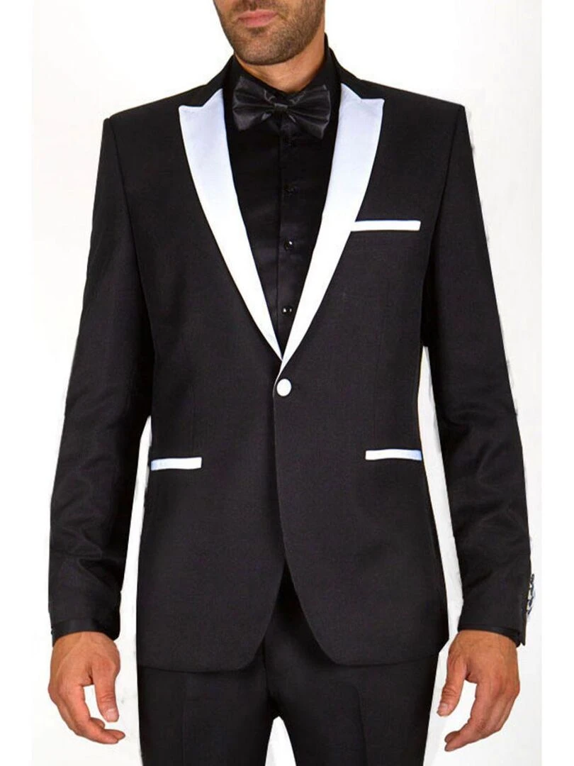 Veste de smoking Kebello Noir Noir