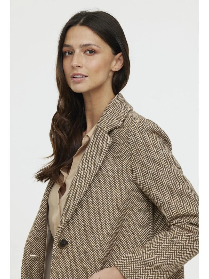 Lee Cooper   Manteau manches longues polyester regular FIDA   Marron